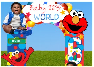 Elmo Party Arch